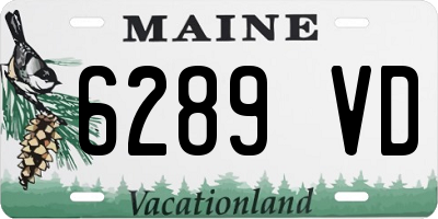 ME license plate 6289VD