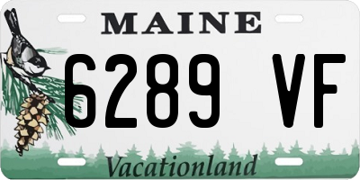 ME license plate 6289VF