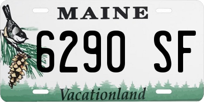 ME license plate 6290SF