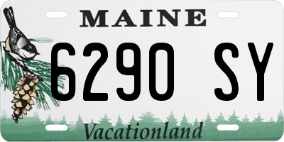 ME license plate 6290SY