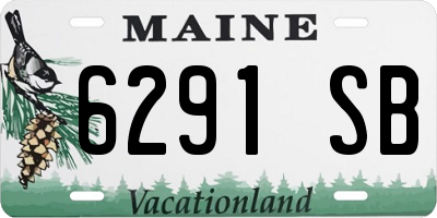 ME license plate 6291SB