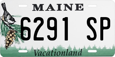 ME license plate 6291SP