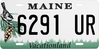 ME license plate 6291UR