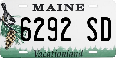 ME license plate 6292SD