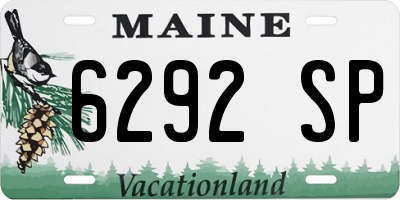 ME license plate 6292SP