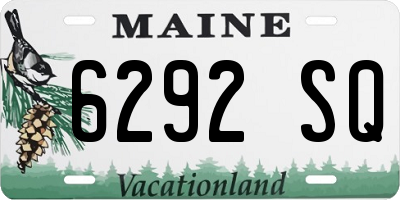 ME license plate 6292SQ