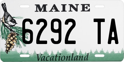 ME license plate 6292TA