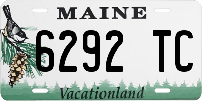 ME license plate 6292TC