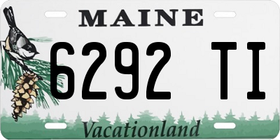 ME license plate 6292TI