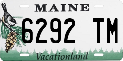 ME license plate 6292TM