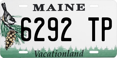 ME license plate 6292TP