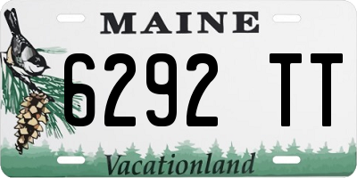 ME license plate 6292TT