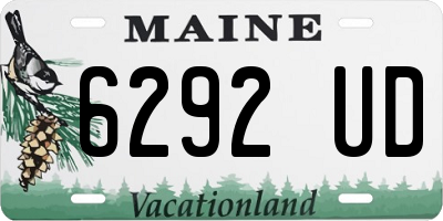 ME license plate 6292UD