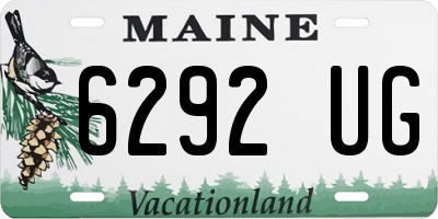 ME license plate 6292UG