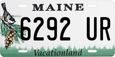 ME license plate 6292UR