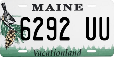 ME license plate 6292UU