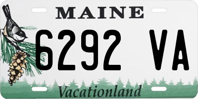 ME license plate 6292VA