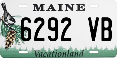 ME license plate 6292VB