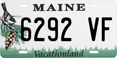 ME license plate 6292VF