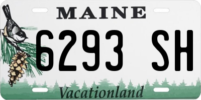 ME license plate 6293SH