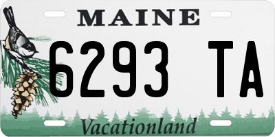 ME license plate 6293TA