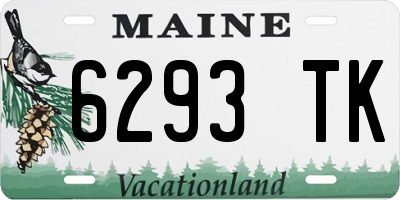 ME license plate 6293TK