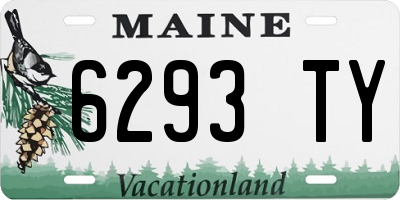 ME license plate 6293TY