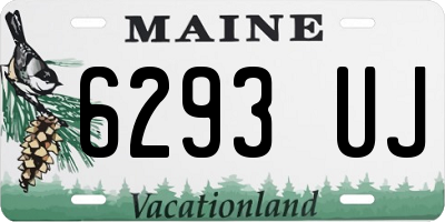 ME license plate 6293UJ