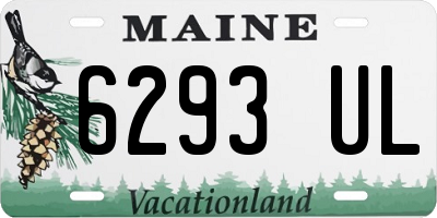 ME license plate 6293UL