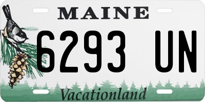ME license plate 6293UN