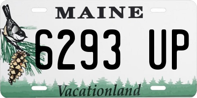 ME license plate 6293UP