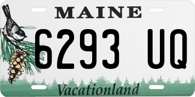 ME license plate 6293UQ