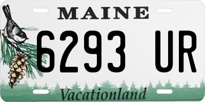 ME license plate 6293UR