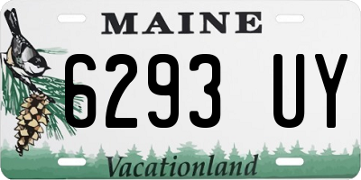 ME license plate 6293UY