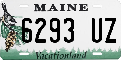 ME license plate 6293UZ