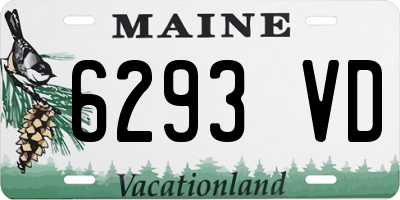 ME license plate 6293VD