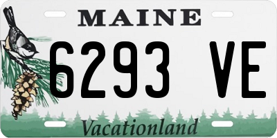 ME license plate 6293VE