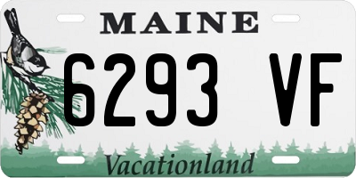 ME license plate 6293VF