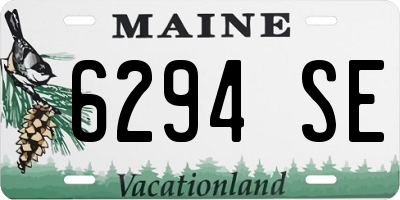 ME license plate 6294SE