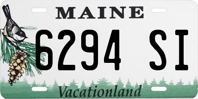 ME license plate 6294SI