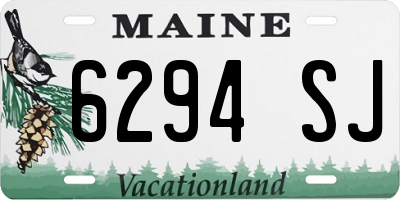 ME license plate 6294SJ