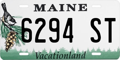 ME license plate 6294ST
