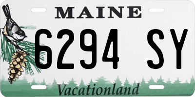 ME license plate 6294SY