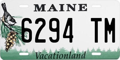 ME license plate 6294TM
