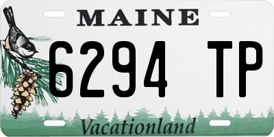 ME license plate 6294TP