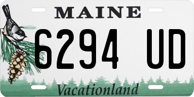 ME license plate 6294UD