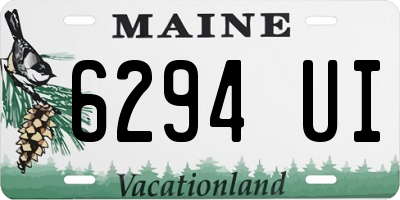 ME license plate 6294UI