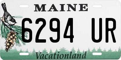 ME license plate 6294UR