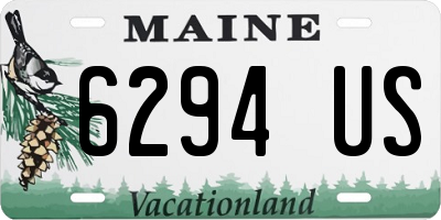 ME license plate 6294US