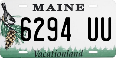 ME license plate 6294UU